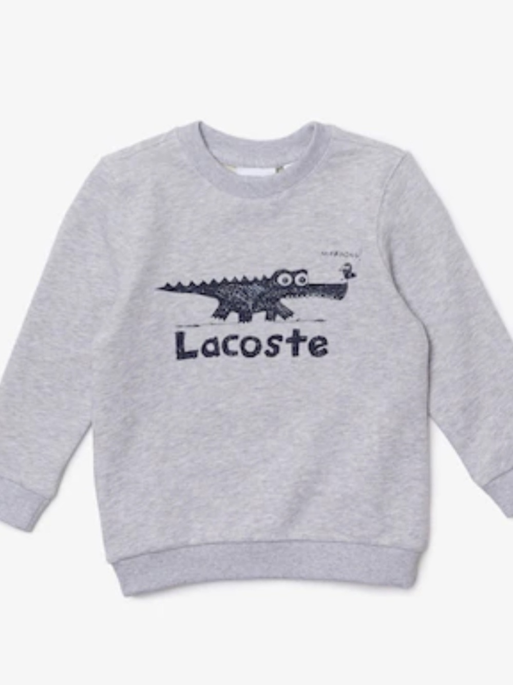 Lacoste Light Gray Kids Sweatshirt Sz 4